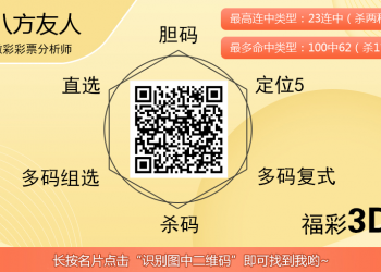 [福彩3D] 25313期：八方友人个位复式3D三码